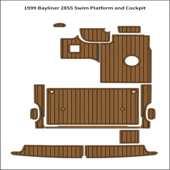 1999 Bayliner 2855 Платформа для Плавания Кокпит Лодка EVA Пена Тиковая Палуба Коврик для пола