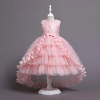 2023 Детское летнее праздничное платье, Одежда для маленьких девочек, Детский Элегантный Танцевальный костюм Принцессы на День рождения и Выпускной от 1 до 12 лет Vestidos