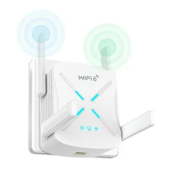 AX1800 Беспроводной Wi-Fi ретранслятор Wifi6 Гигабитный порт Wi-Fi удлинитель 2,4 G + 5 ГГц для покрытия домашнего маршрутизатора