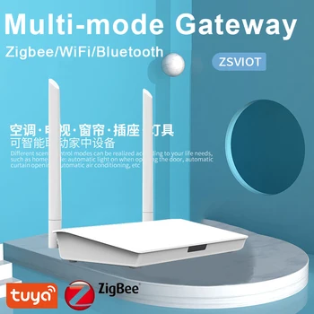 Tuya Zigbee Gateway Концентратор Zigbee 3.0 Bluetooth шлюз с разъемом сетевого кабеля Проводное подключение Интеллектуальный контроль срока службы