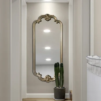 Декоративное Винтажное зеркало в полный рост, Офисный дисплей, Роскошное Настенное эстетическое Зеркало в полный рост, Espelhos Decorativos Home Decor